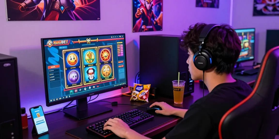 Pengguna menikmati permainan di situs slot gacor dengan grafis berwarna-warni dan suasana permainan yang mengasyikkan.